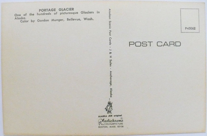 1967 Alaska Alpine Portage Glacier Postcard